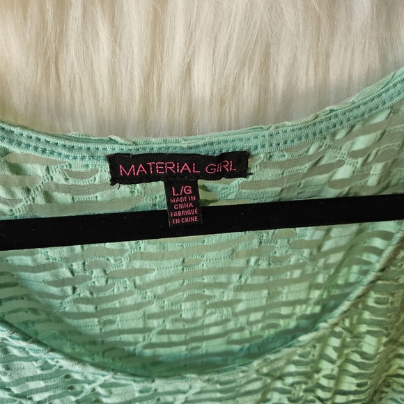 Material Girl Keep It Mint Sweetheart Textured Skater Fit & Flare Dress - Picture 6 of 7